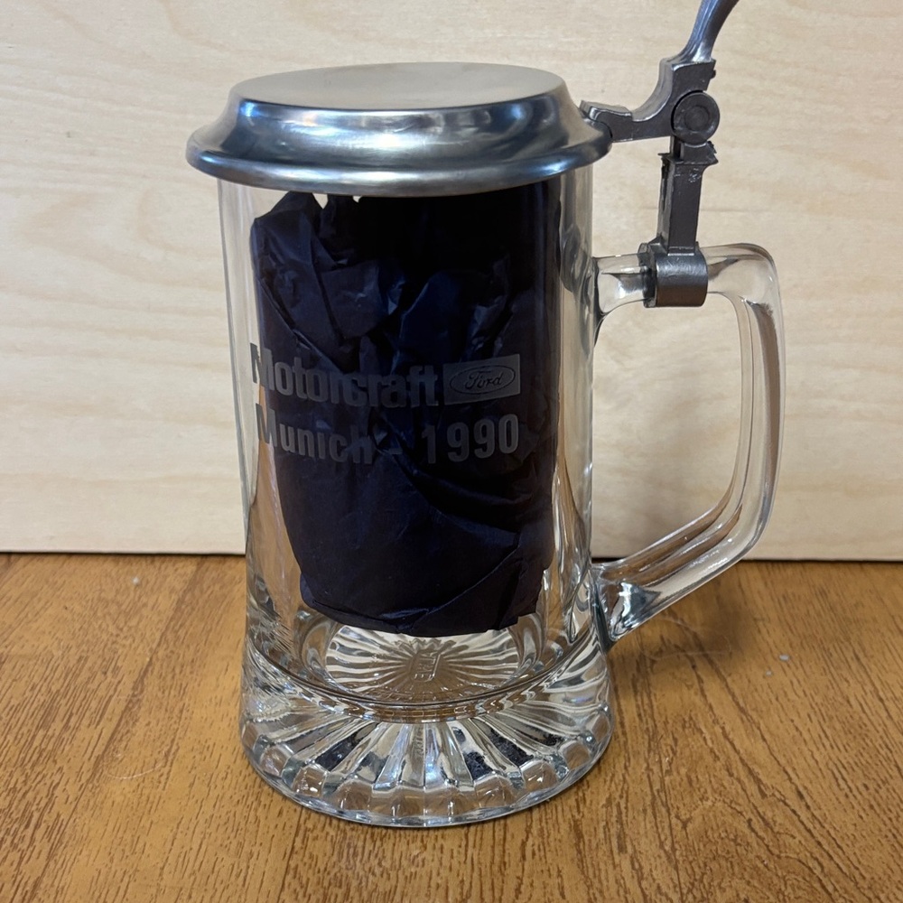 Motorcraft Ford Munich (1990) Glass Beer Stein